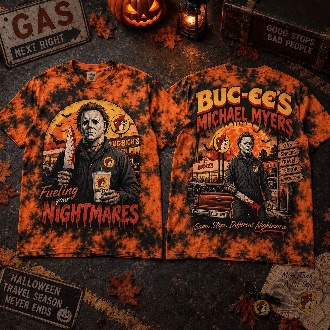 Buc-ee's Michael Myers Halloween Horror Movie T-Shirt