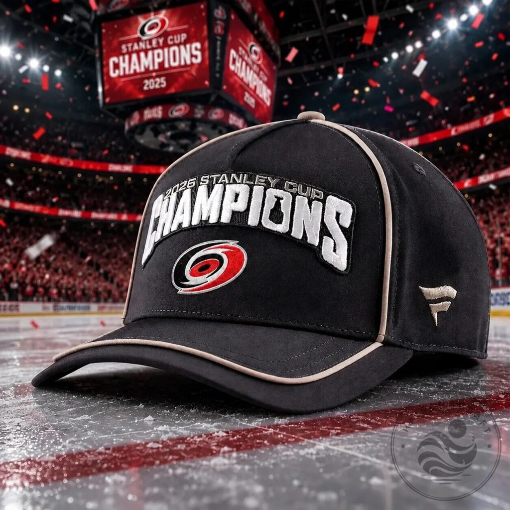 Carolina Hurricanes 2025 Stanley Cup Champions Black Baseball Cap Hat Carolina Hurricanes 2025 Stanley Cup Champions Black Baseball Cap Hat