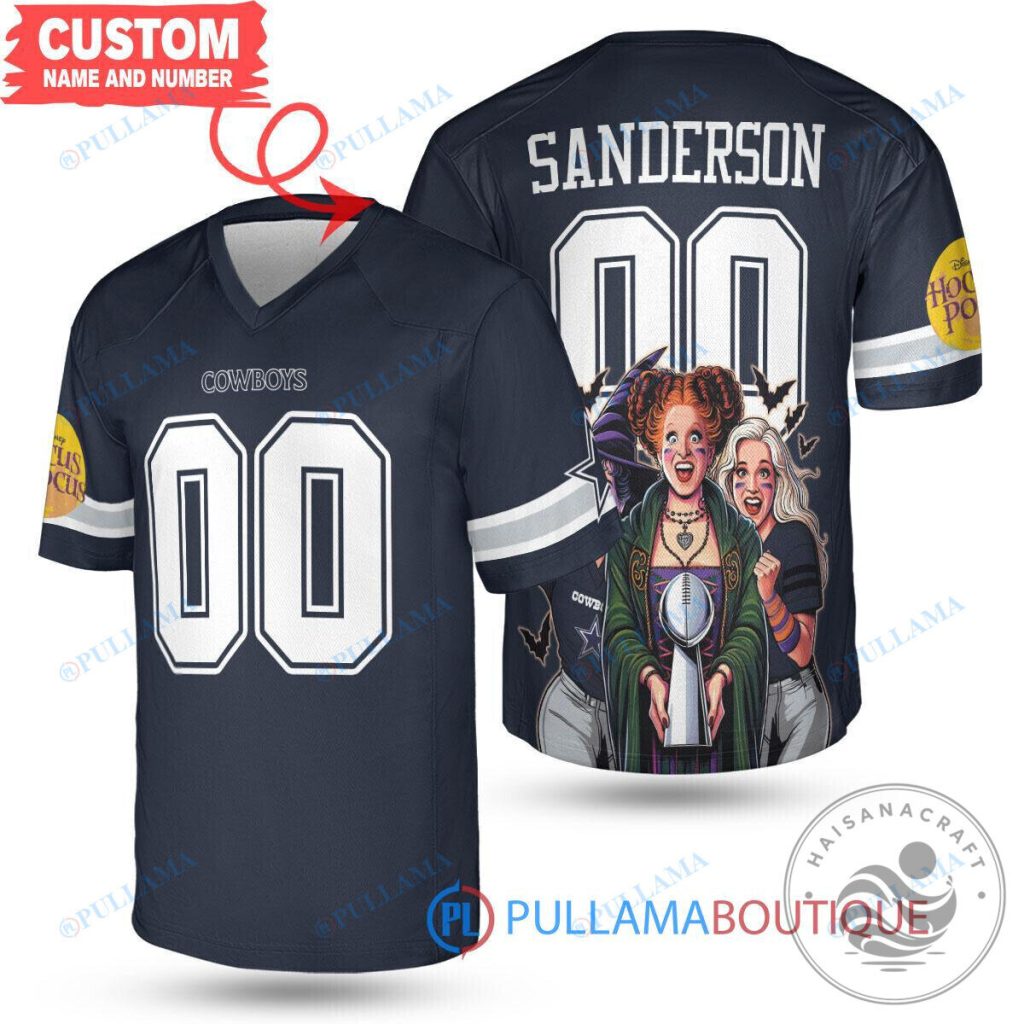 Halloween Sanderson Sisters Dallas Cowboys Football Jersey Halloween Sanderson Sisters Dallas Cowboys Football Jersey