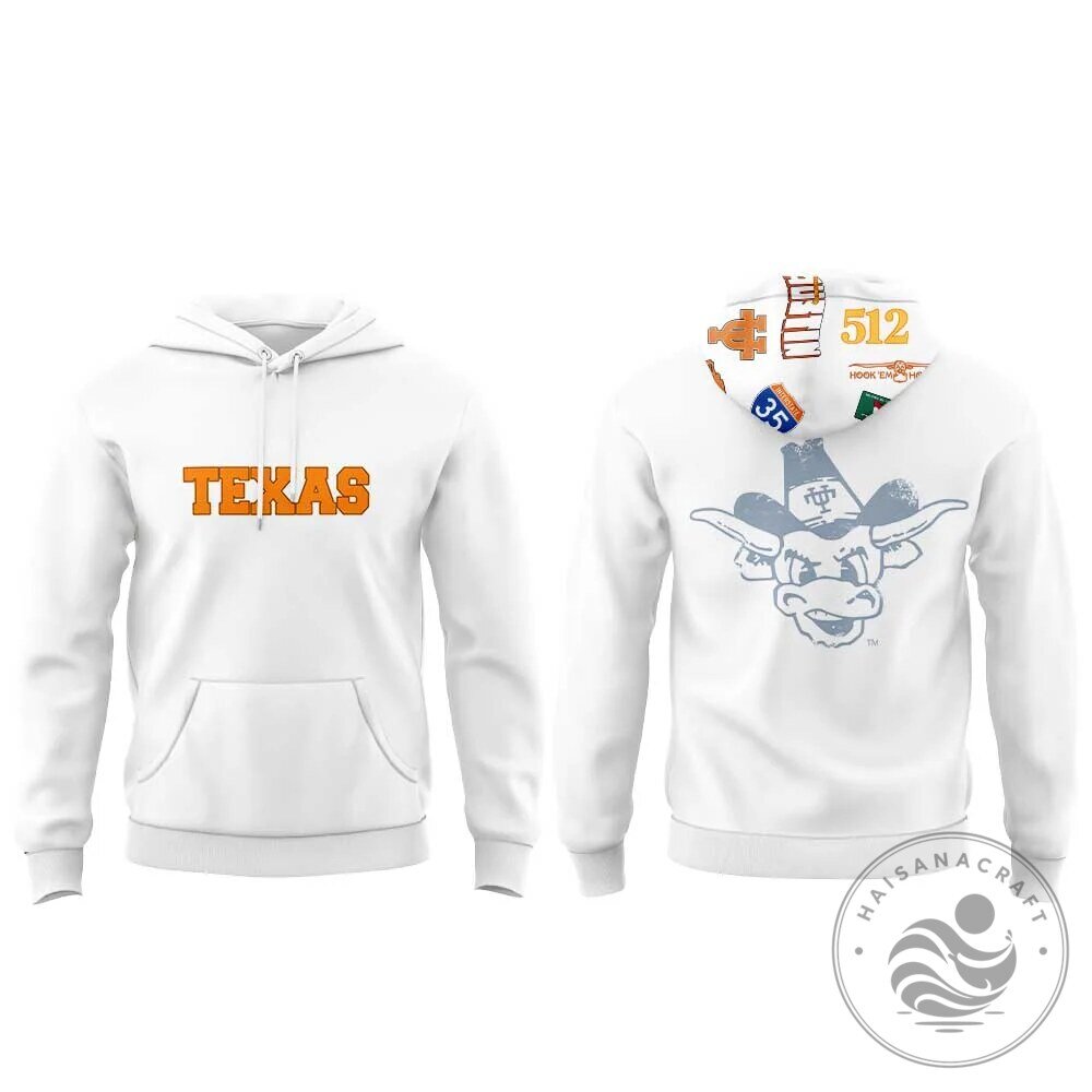 Texas Longhorns NCAA College Football Team Mascot Hook Em Horns Hoodie 9 Texas Longhorns NCAA College Football Team Mascot Hook Em Horns Hoodie
