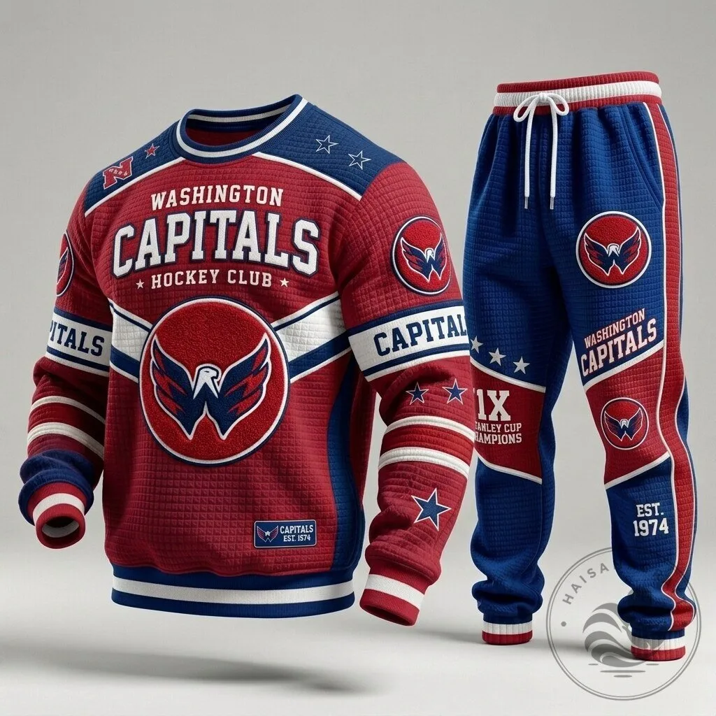 Washington Capitals Hockey Club Stanley Cup Champions Sweatshirt and Jogger Pants Set