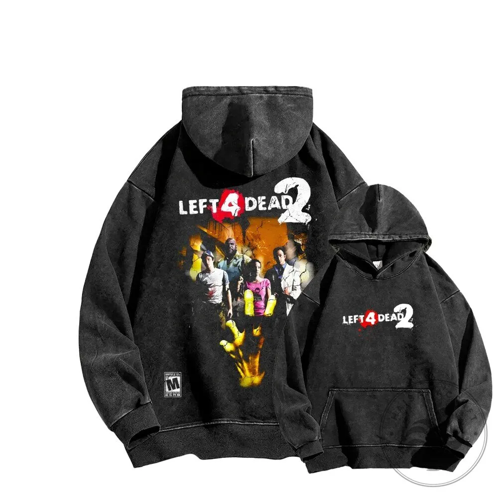 Left 4 Dead 2 Video Game Washed Hoodie