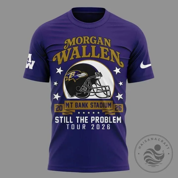 Morgan Wallen Shirt Still The Problem Tour 2026 Baltimore Ravens Football T-Shirt 8 Morgan Wallen Shirt Still The Problem Tour 2026 Baltimore Ravens Football T-Shirt