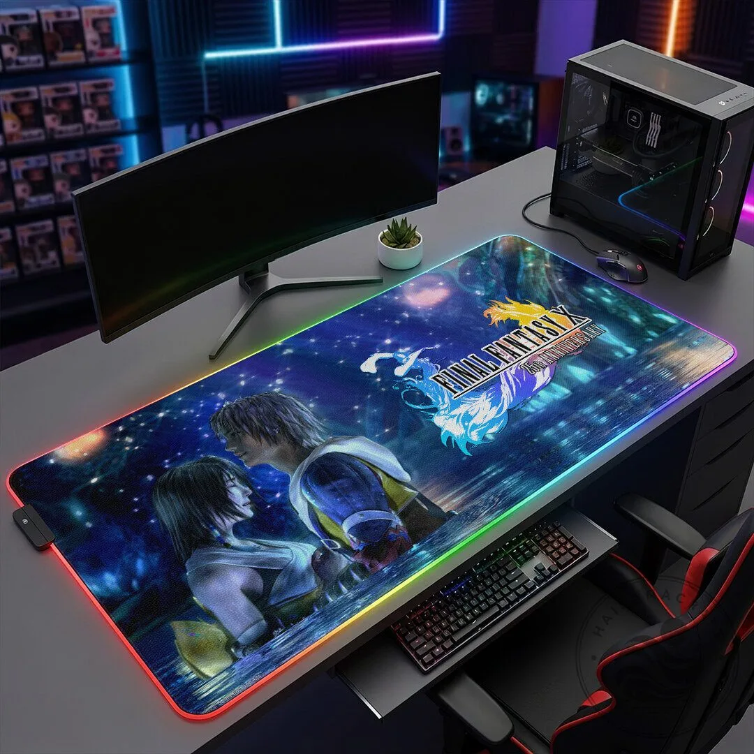 Custom Gaming Desk Mat for Final Fantasy X 25th Anniversary featuring RGB Lighting 10 Custom Gaming Desk Mat for Final Fantasy X 25th Anniversary featuring RGB Lighting