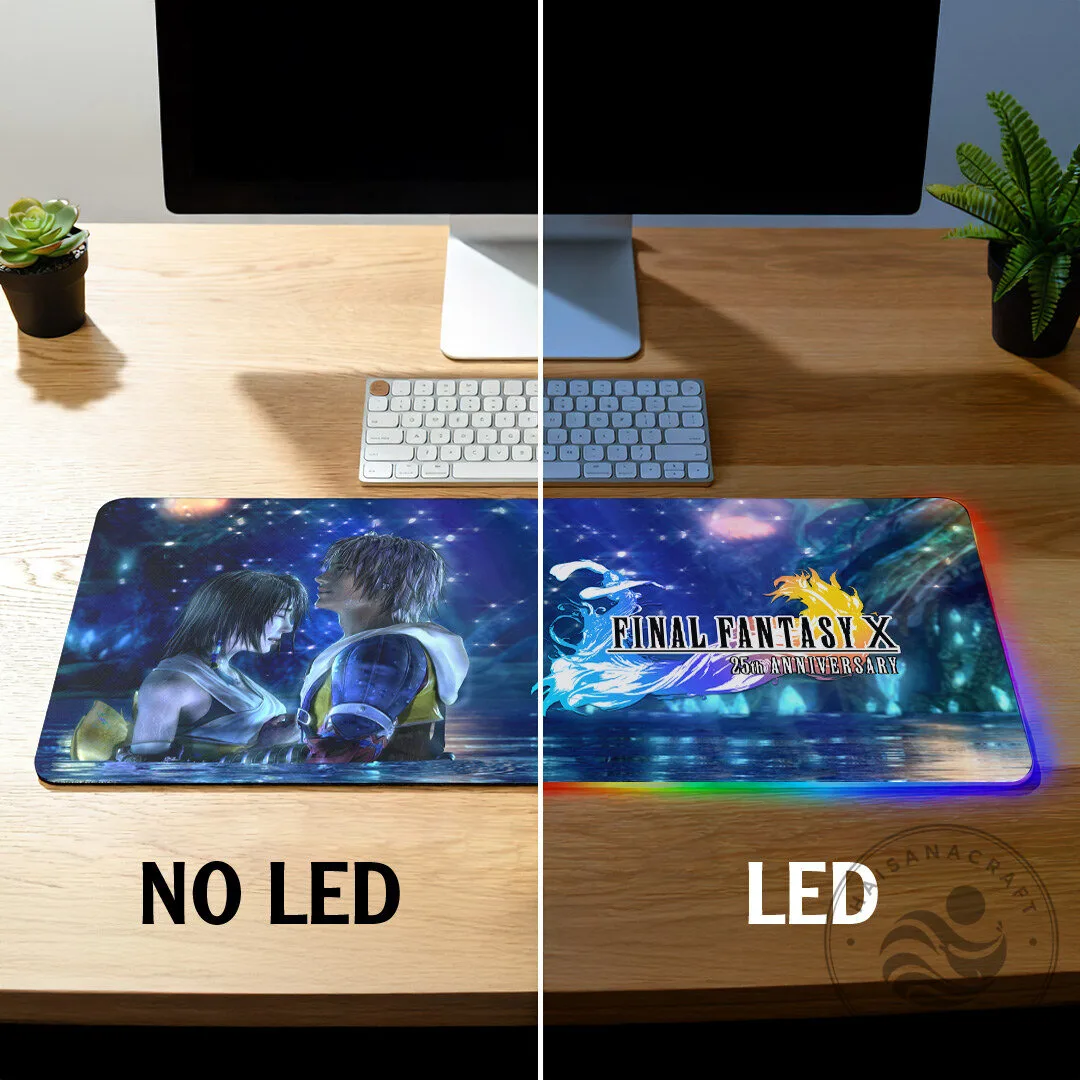 Custom Gaming Desk Mat for Final Fantasy X 25th Anniversary featuring RGB Lighting 13 Custom Gaming Desk Mat for Final Fantasy X 25th Anniversary featuring RGB Lighting
