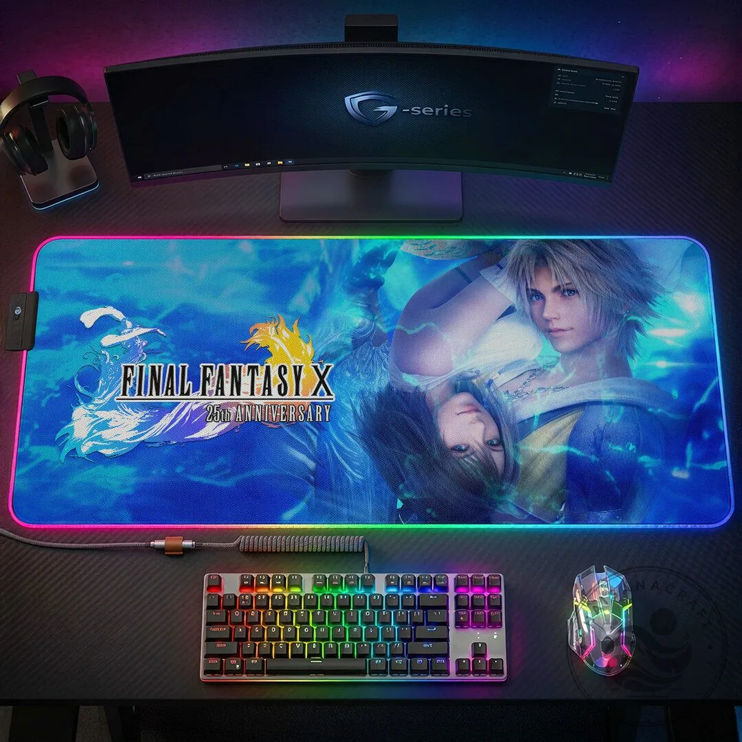 Custom Gaming Desk Mat for Final Fantasy X 25th Anniversary Edition