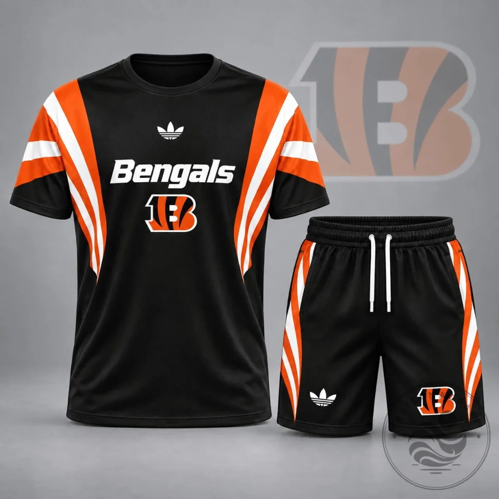 Cincinnati Bengals Black and Orange Elite Performance Football Jersey and Shorts Set Cincinnati Bengals Black and Orange Elite Performance Football Jersey and Shorts Set