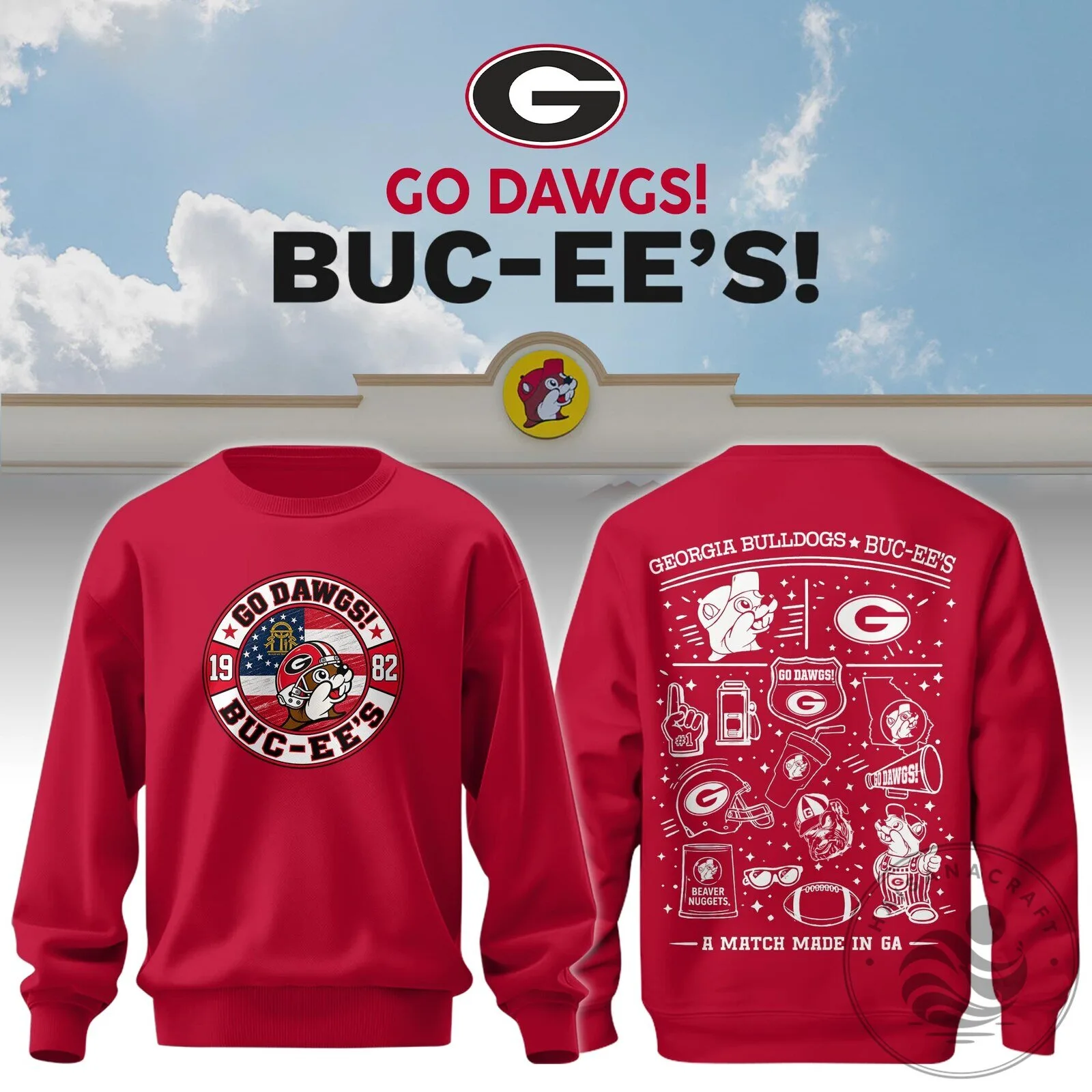 Georgia Bulldog x Buc-ee’s Go Dawgs Sweatshirt