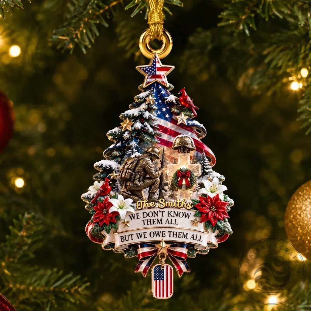 Personalized We Don't Know Them All But We Owe Them All Christmas Ornament Personalized We Don't Know Them All But We Owe Them All Christmas Ornament