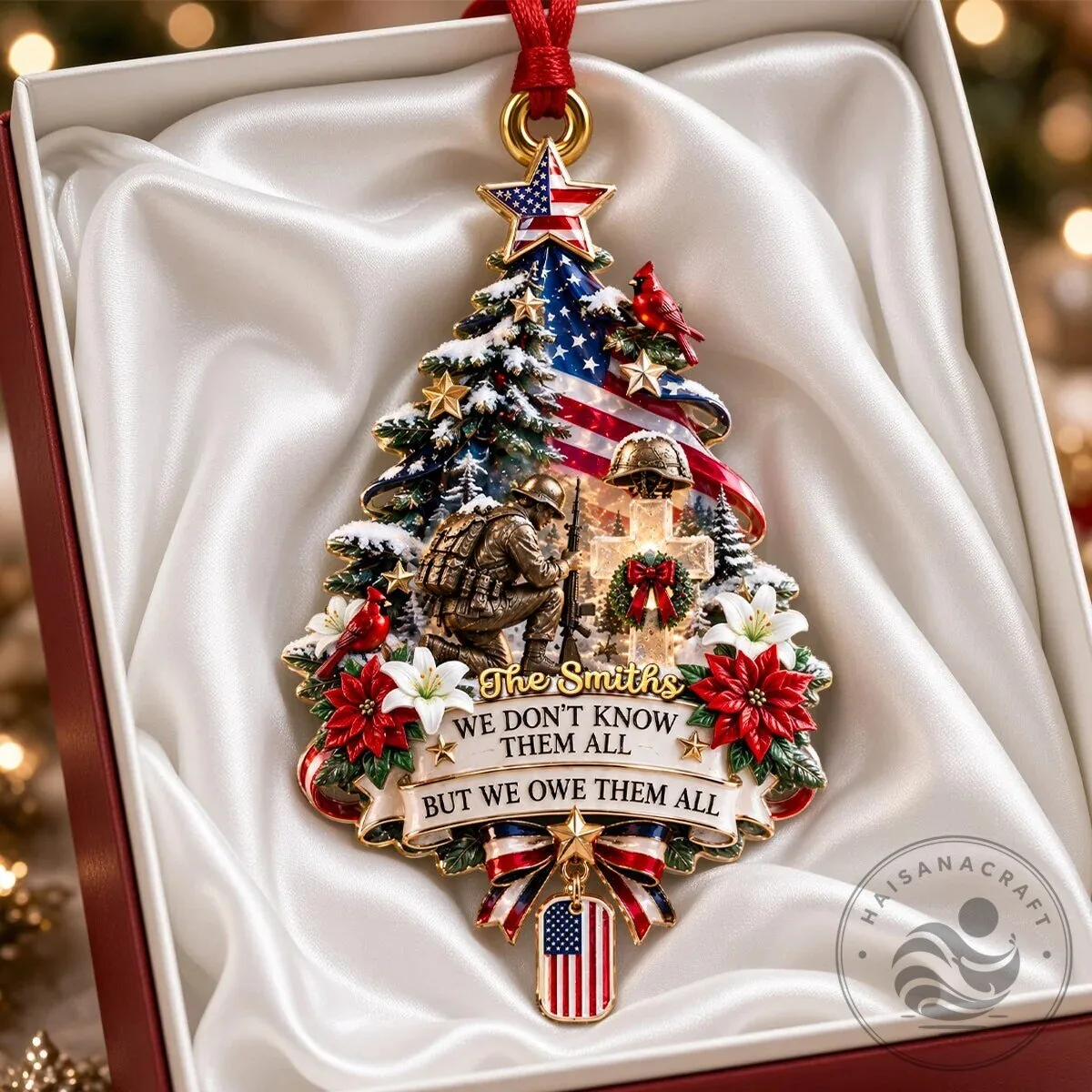 Personalized We Don't Know Them All But We Owe Them All Christmas Ornament 9 Personalized We Don