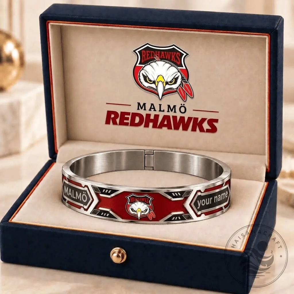 Malmö Redhawks Ice Hockey Team Personalized Bracelet 2 Malmö Redhawks Ice Hockey Team Personalized Bracelet