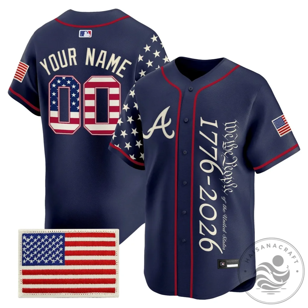 Atlanta Braves America 250 Edition We The People 1776-2026 Baseball Jersey Atlanta Braves America 250 Edition We The People 1776-2026 Baseball Jersey