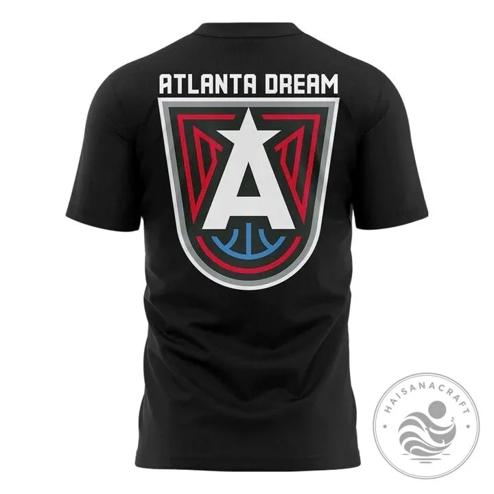 Black Graphic T-Shirt featuring Atlanta Dream WNBA All-Stars 9 Black Graphic T-Shirt featuring Atlanta Dream WNBA All-Stars