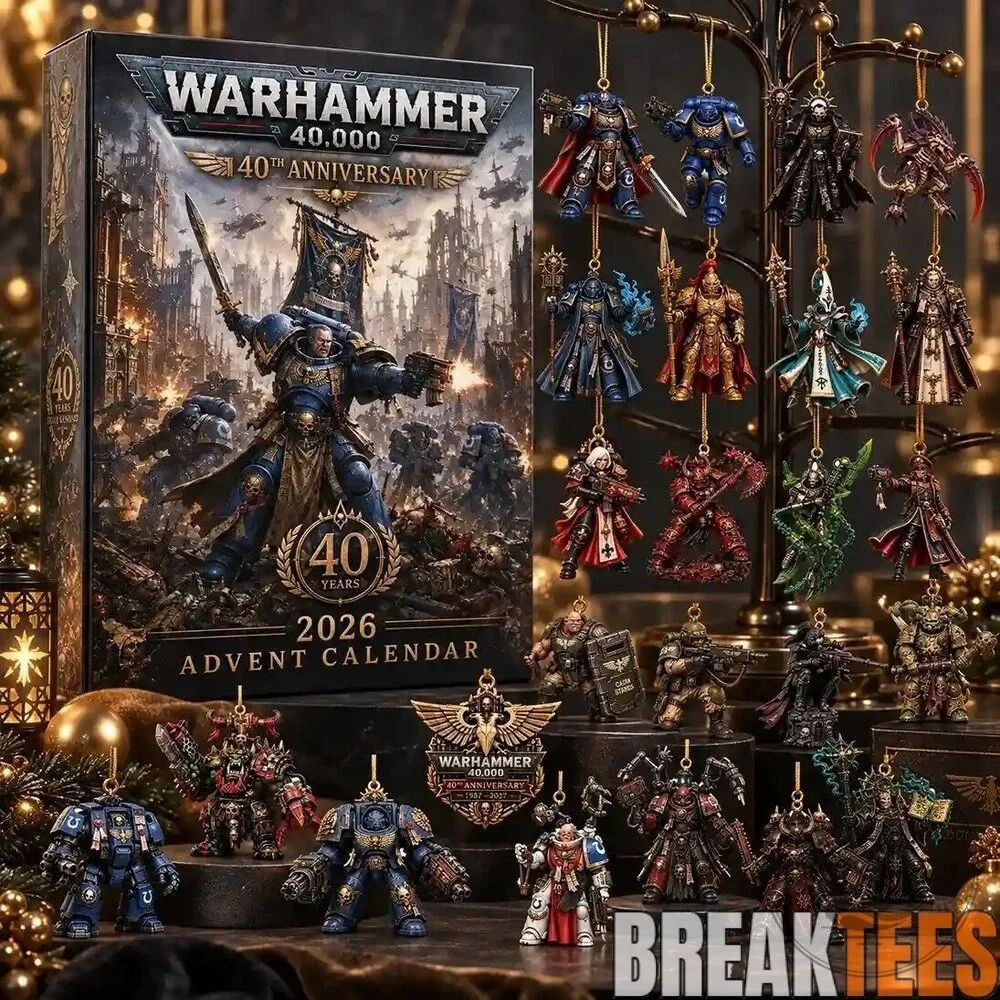 Warhammer 40,000 40th Anniversary 2026 Advent Calendar Christmas Ornament Set