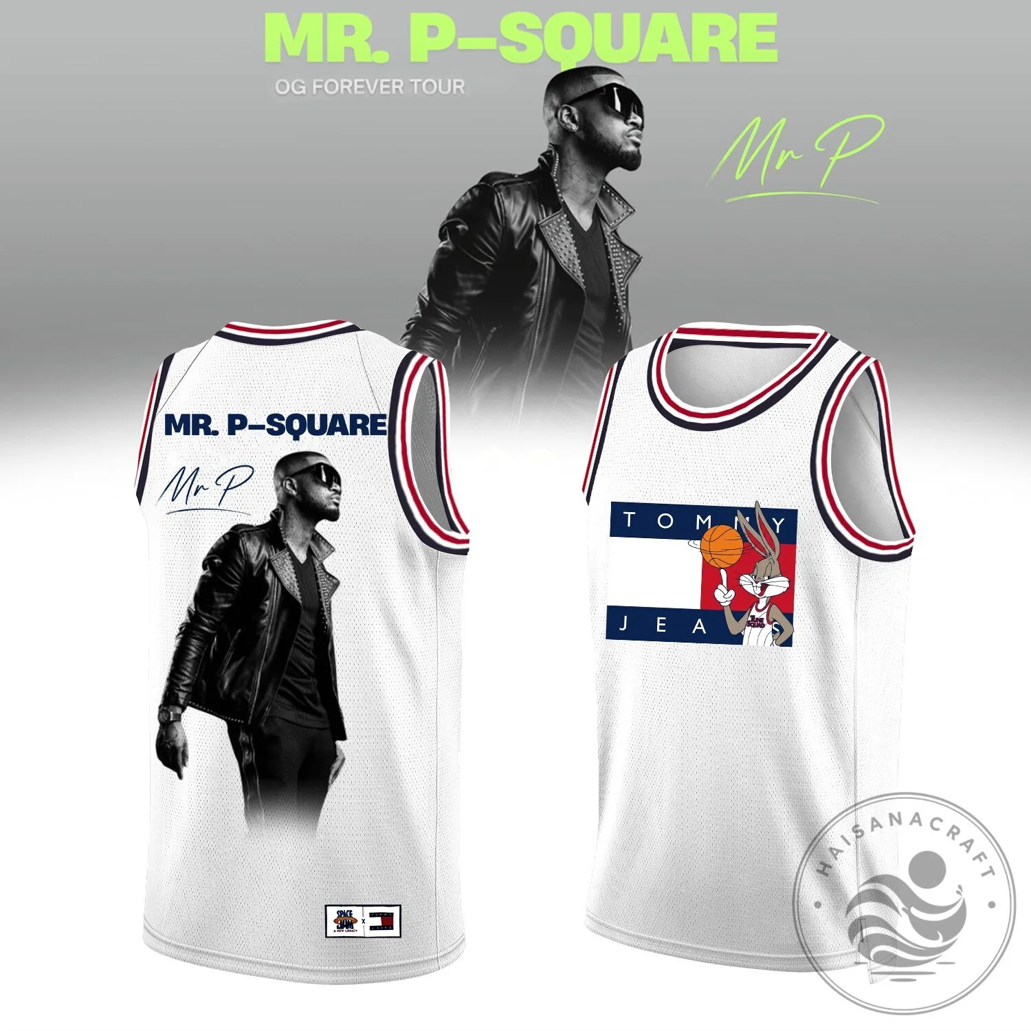 Limited Edition Signature Basketball Jersey for Mr. P-Square's OG Forever Tour