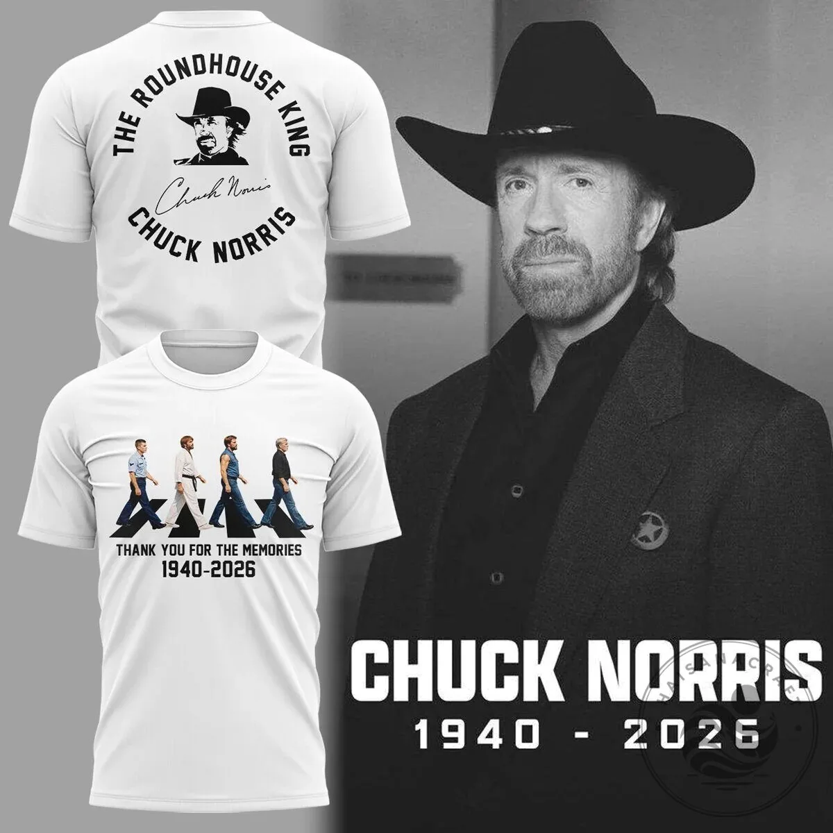 Thank You For The Memories T-Shirt featuring Chuck Norris Roundhouse King