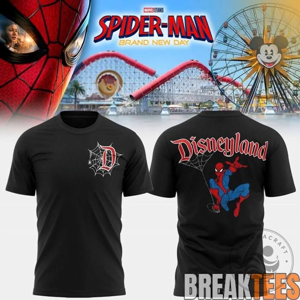 Disneyland Spider-Man Marvel Comics Superhero Web Logo Blue T-Shirt 7 Disneyland Spider-Man Marvel Comics Superhero Web Logo Blue T-Shirt