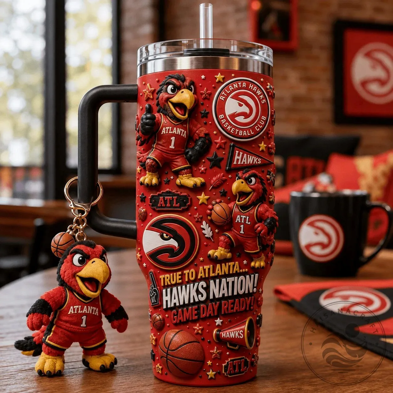 Atlanta Hawks Basketball Team Game Day Ready 40oz Tumbler with Handle