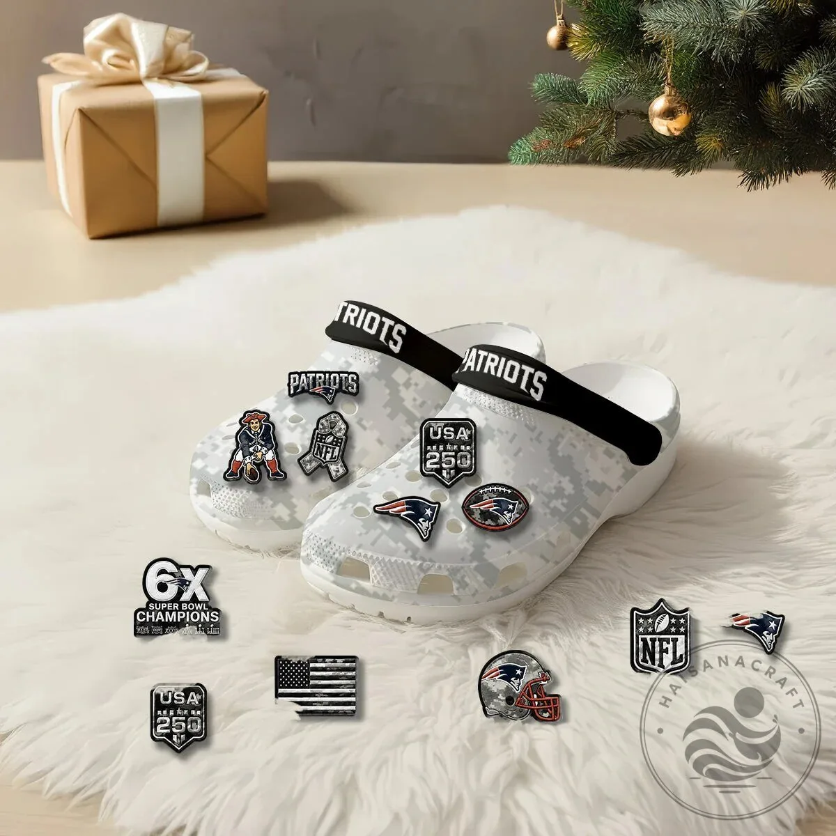 New England Patriots Salute To Service Arctic Camo Clogs Shoes 7 New England Patriots Salute To Service Arctic Camo Clogs Shoes