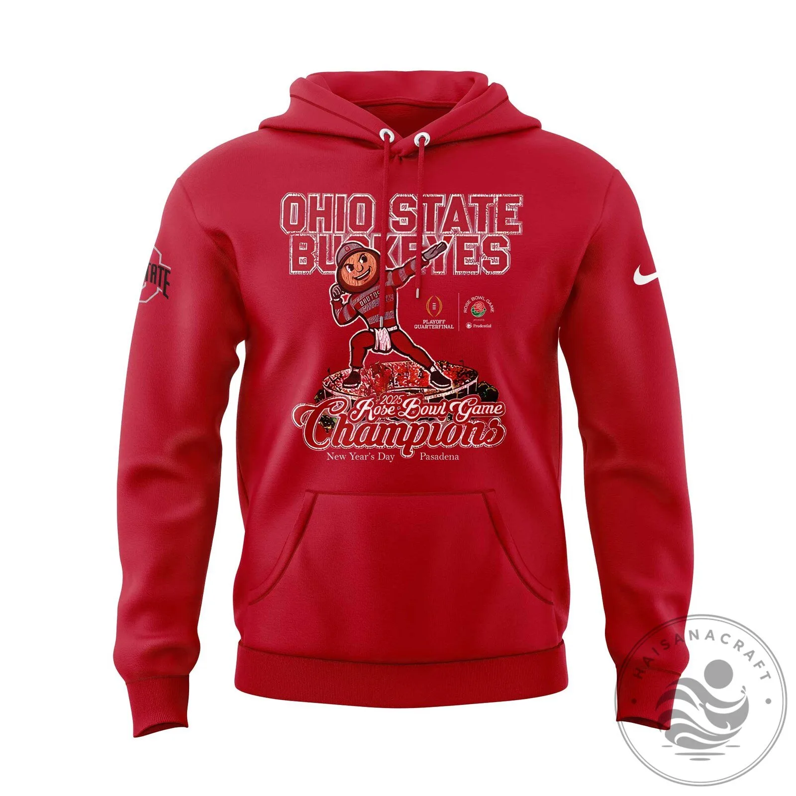 Ohio State Football 2025 Rose Bowl Champions Hoodie 10 Ohio State Football 2025 Rose Bowl Champions Hoodie