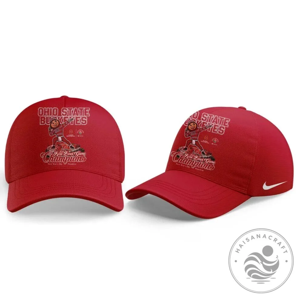 Ohio State Football 2025 Rose Bowl Champions Hoodie 13 Ohio State Football 2025 Rose Bowl Champions Hoodie
