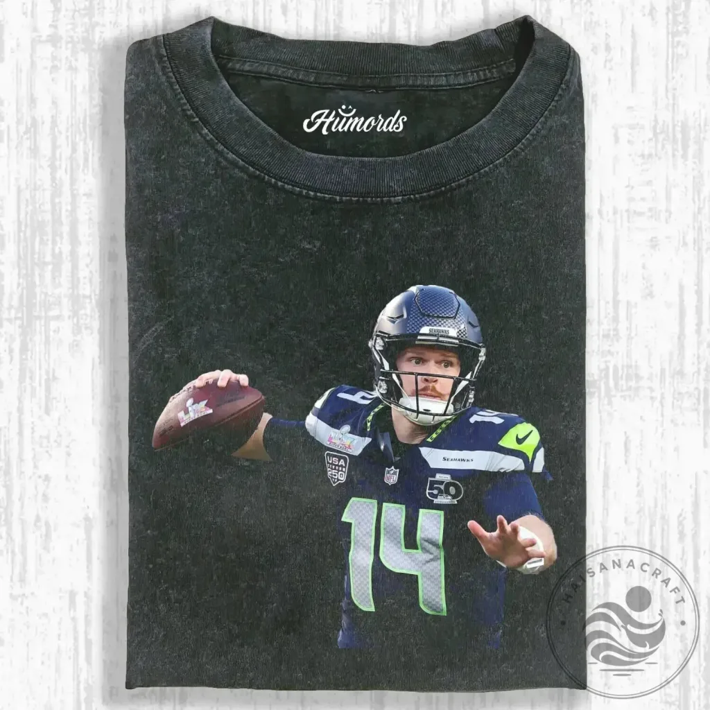 Graphic T-Shirt featuring Football Player Sam Darnold of the Seattle Seahawks Graphic T-Shirt featuring Football Player Sam Darnold of the Seattle Seahawks