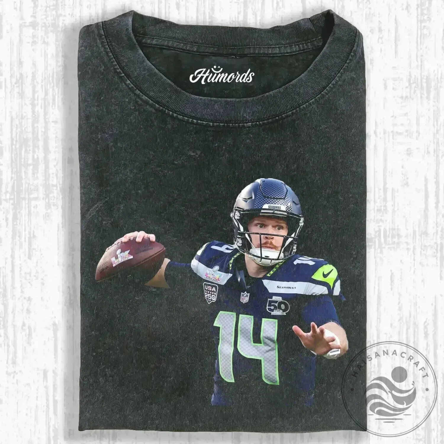 Graphic T-Shirt featuring Football Player Sam Darnold of the Seattle Seahawks