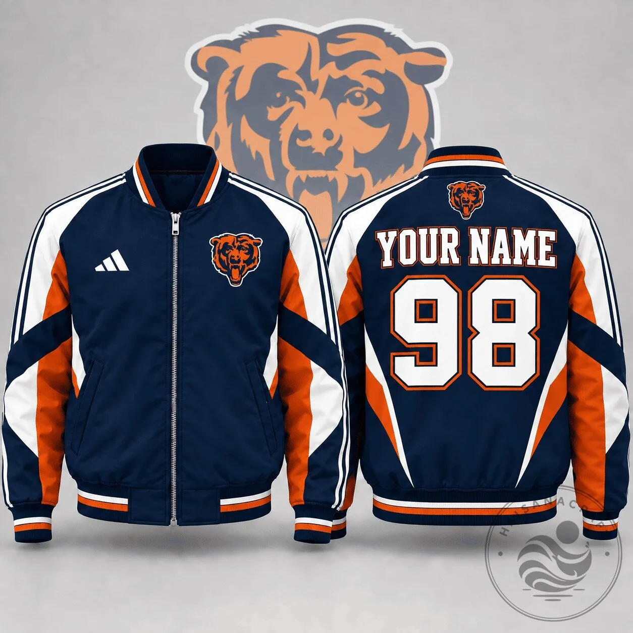 Chicago Bears National Football League Personalized Bomber Jacket