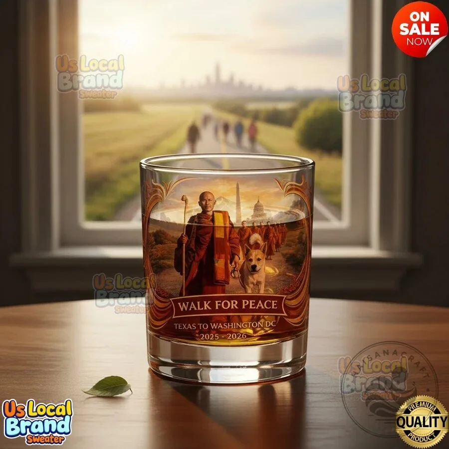 2025-2026 Whiskey Glass for the Walk For Peace from Texas to Washington DC
