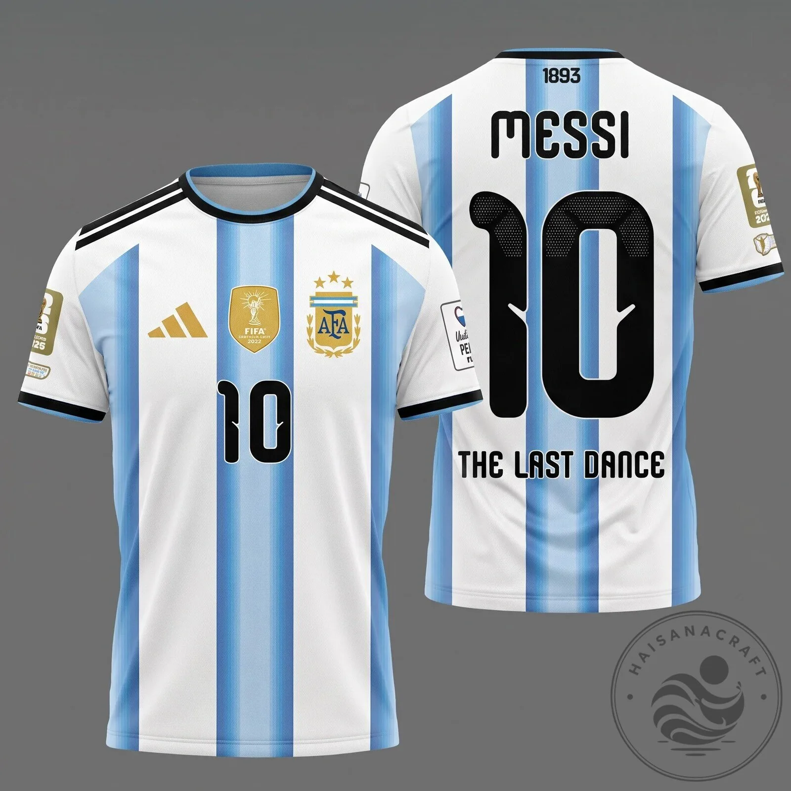 Lionel Messi Argentina FIFA World Cup 2022 The Last Dance Football Jersey