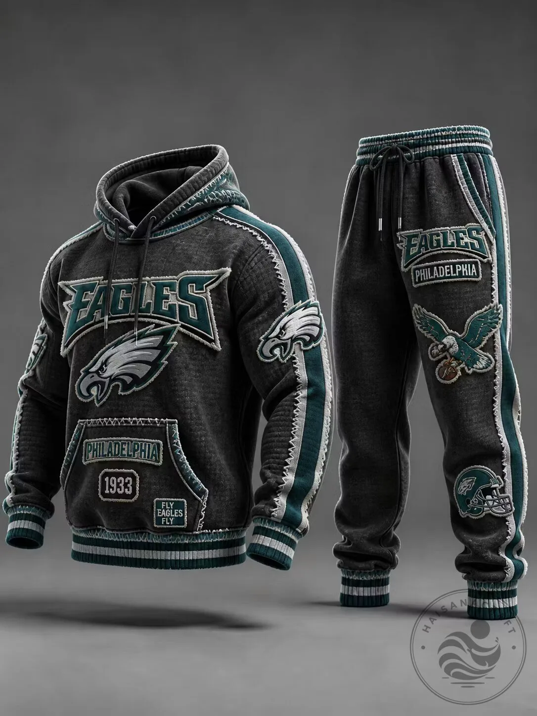 Philadelphia Eagles Football Team Hoodie and Pants Set