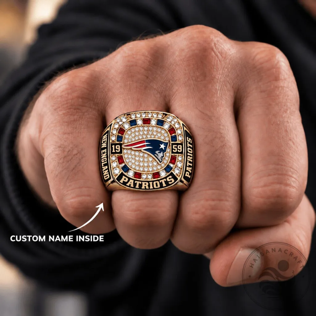 New England Patriots Super Bowl Championship Ring Custom Name New England Patriots Super Bowl Championship Ring Custom Name