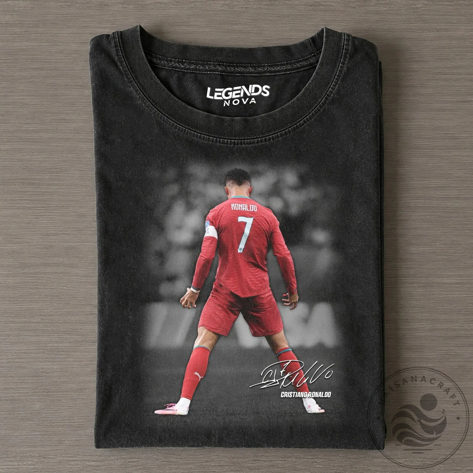 Cristiano Ronaldo Soccer Player Number 7 Vintage T-Shirt