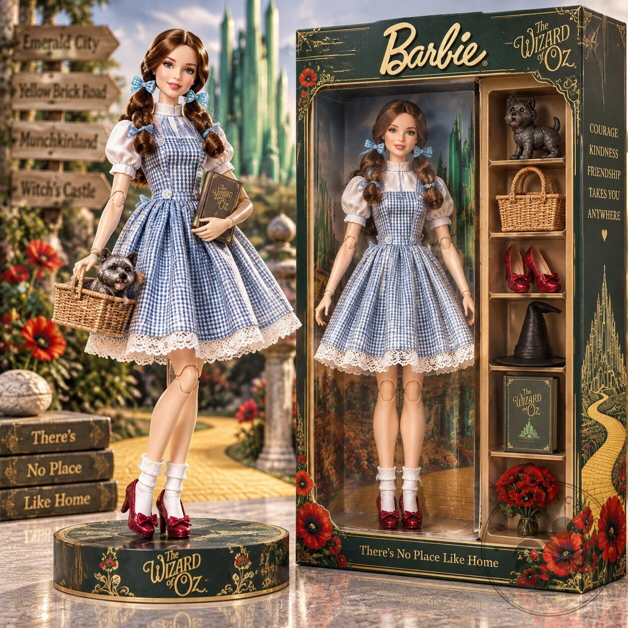 Barbie The Wizard of Oz Dorothy Gale Commemorative Collector Doll Figurine