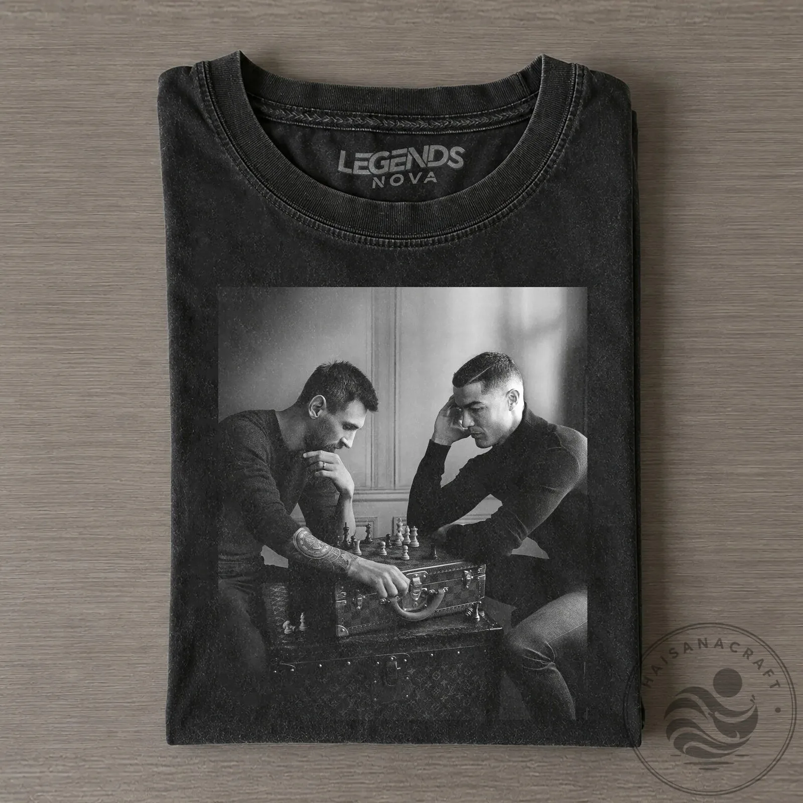 Cristiano Ronaldo and Lionel Messi Chess Match T-Shirt