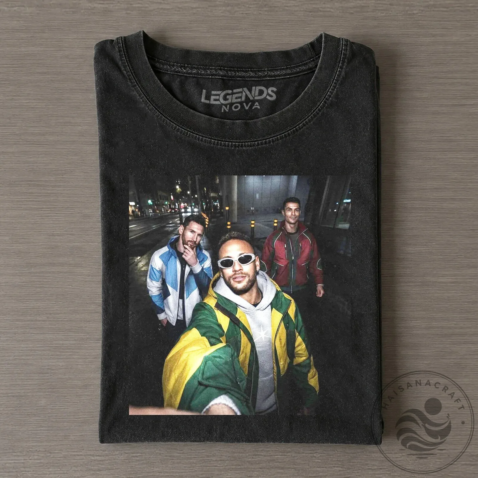 2026 T-Shirt Featuring Cristiano Ronaldo, Lionel Messi, Neymar: The Last Dance