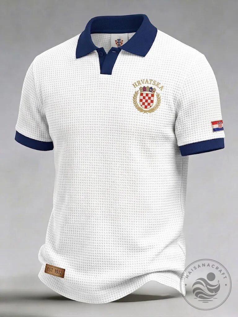 Croatia Football Team Fan Polo Shirt for Men and Women