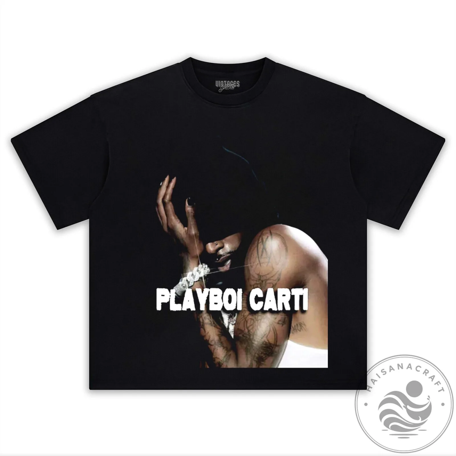 Playboi Carti Black Graphic Print T-Shirt