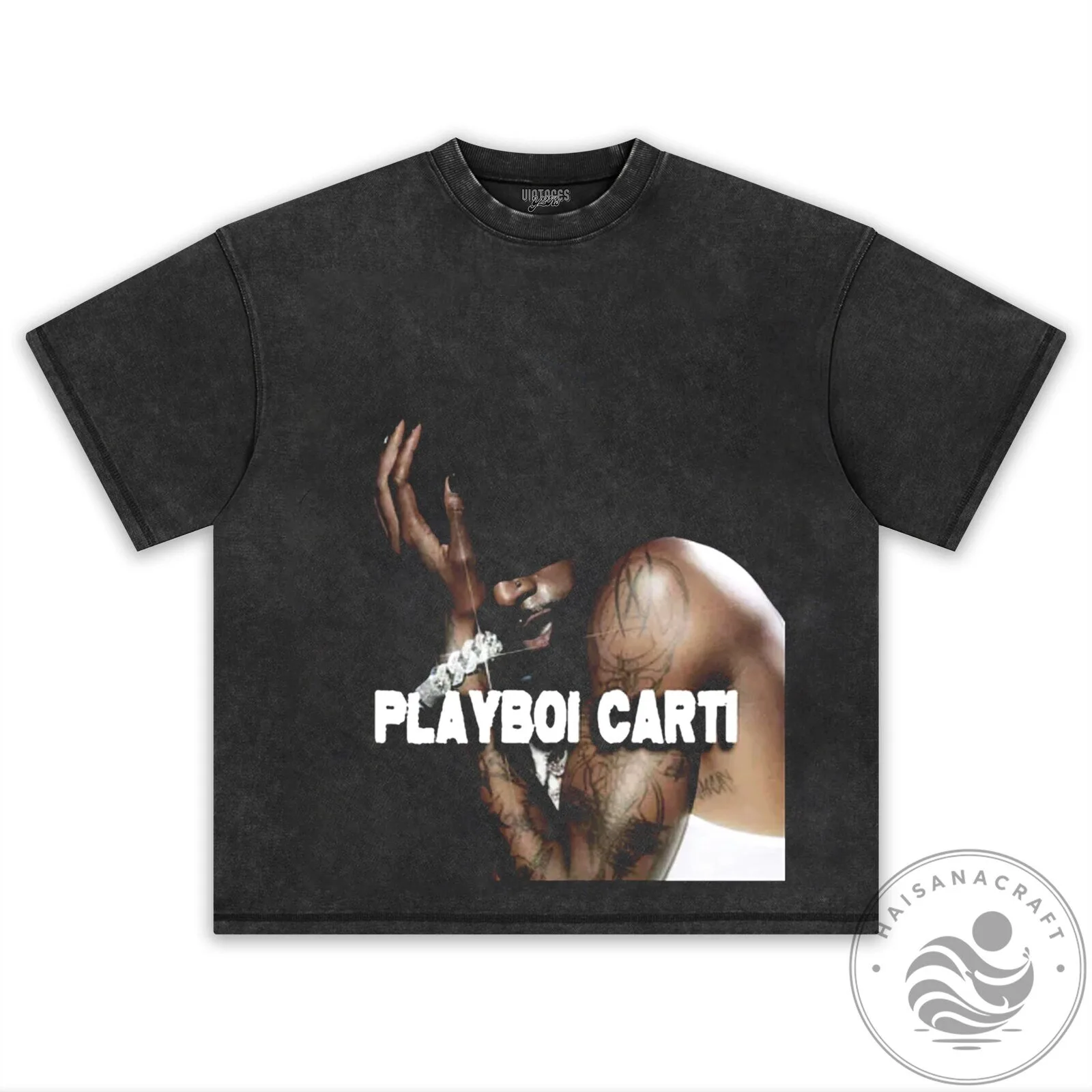 Playboi Carti Black Graphic Print T-Shirt 7 Playboi Carti Black Graphic Print T-Shirt