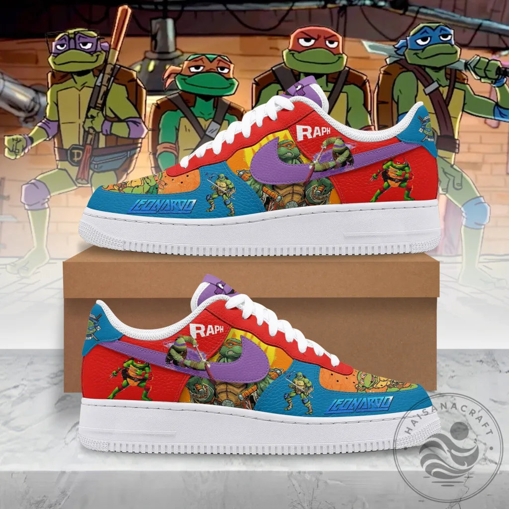 Teenage Mutant Ninja Turtles Raphael and Leonardo Custom Sneakers 14 Teenage Mutant Ninja Turtles Raphael and Leonardo Custom Sneakers