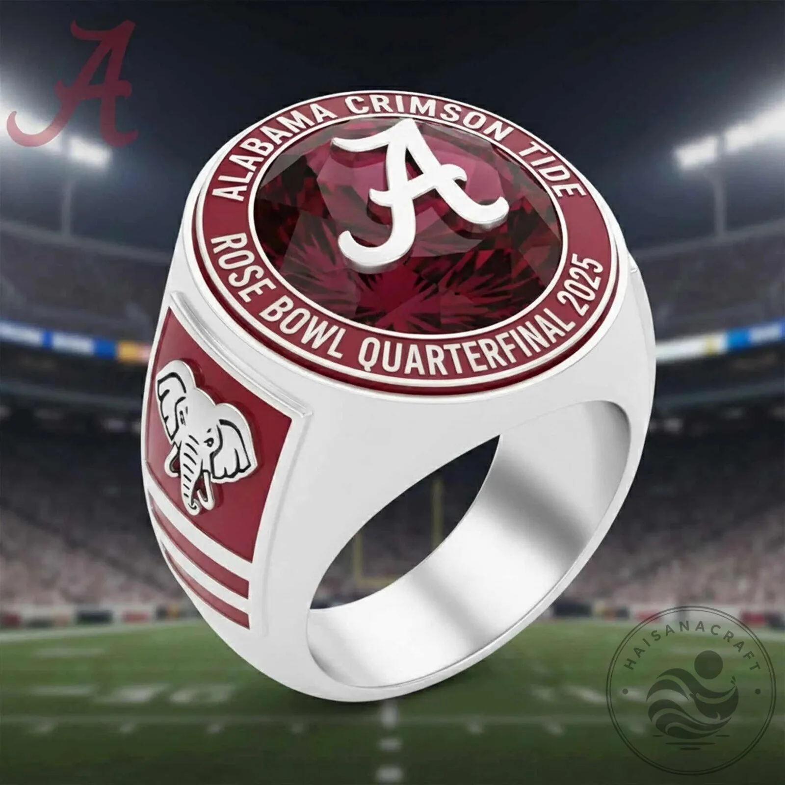 2025 Championship Ring for Alabama Crimson Tide Rose Bowl Quarterfinal