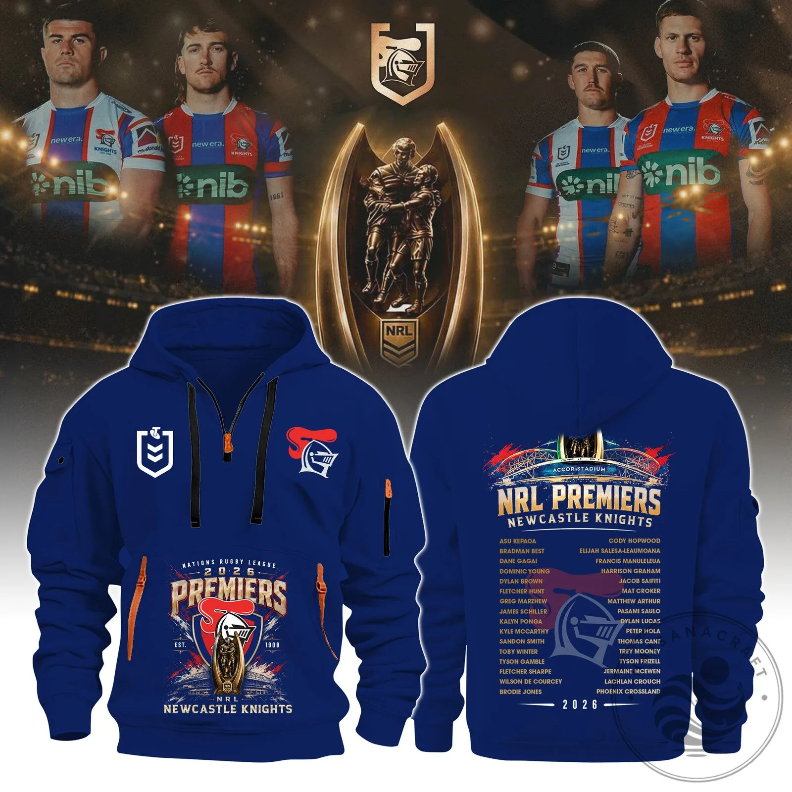 Newcastle Knights Premiership 2026 Shirt Limited Edition + Selling Out Fast