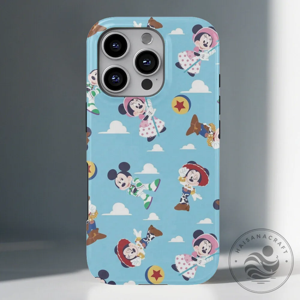 Mickey and Minnie Mouse Toy Story Characters Pattern Phone Case