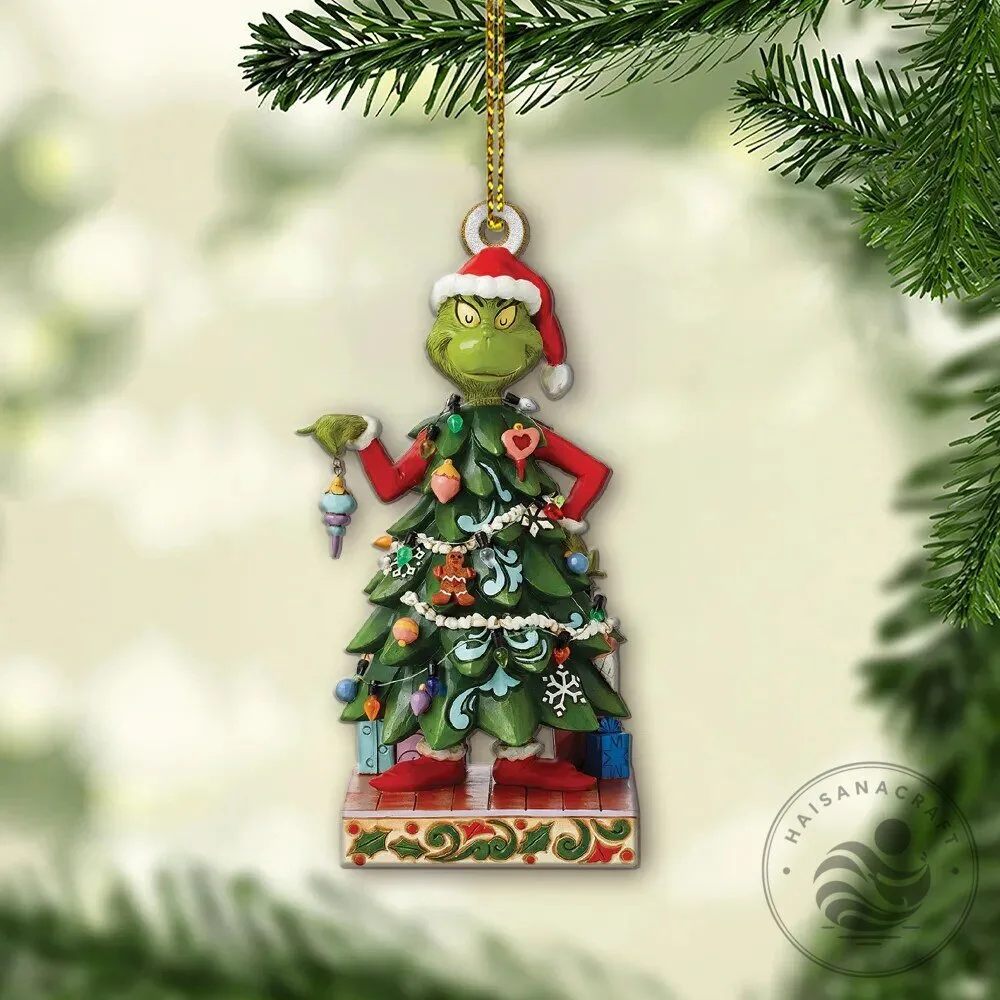 The Grinch Dressed As Christmas Tree Holiday Hanging Ornament Decoration 11 The Grinch Dressed As Christmas Tree Holiday Hanging Ornament Decoration
