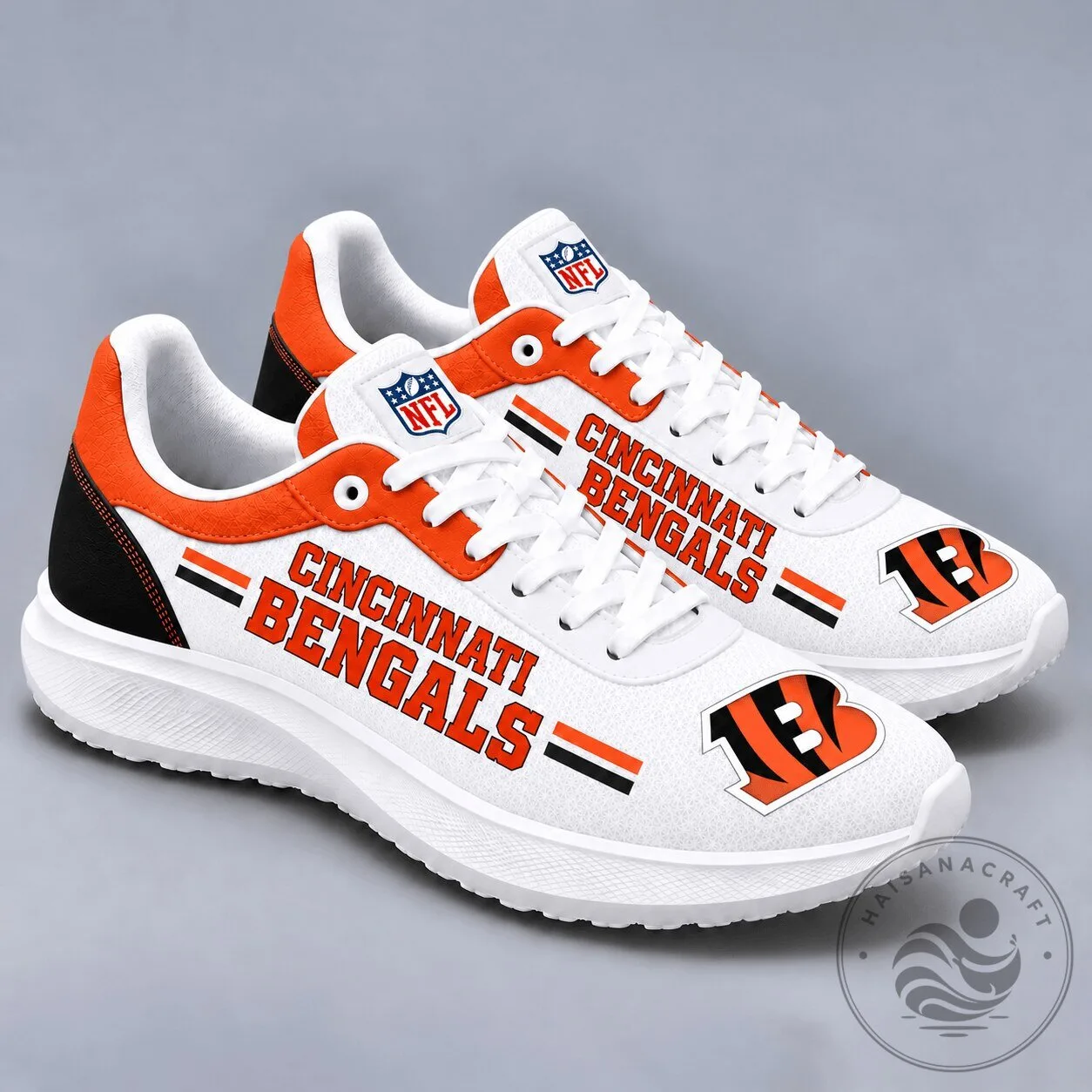 Cincinnati Bengals National Football League Team Logo Sport Shoes