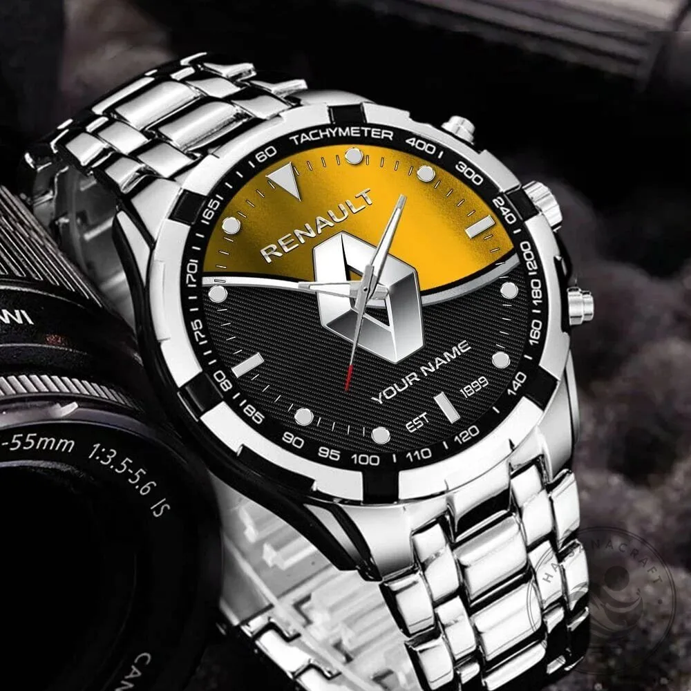 Renault Custom Name Stainless Steel Chronograph Watch