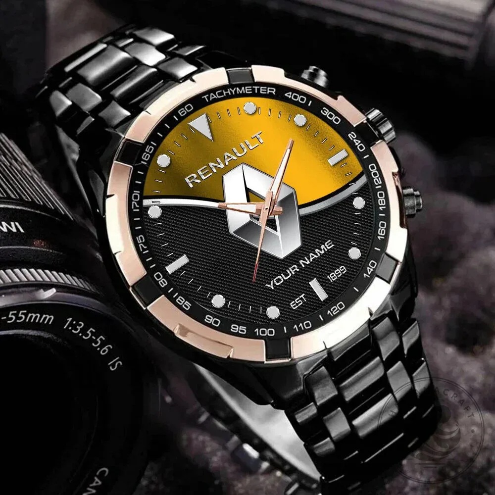 Renault Custom Name Stainless Steel Chronograph Watch 12 Renault Custom Name Stainless Steel Chronograph Watch