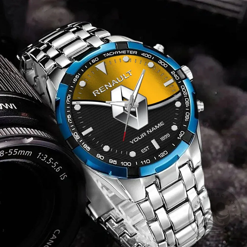 Renault Custom Name Stainless Steel Chronograph Watch 13 Renault Custom Name Stainless Steel Chronograph Watch