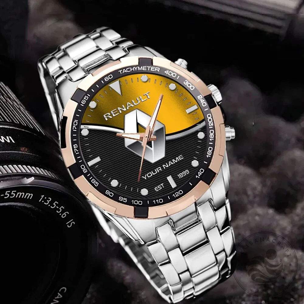 Renault Custom Name Stainless Steel Chronograph Watch 15 Renault Custom Name Stainless Steel Chronograph Watch