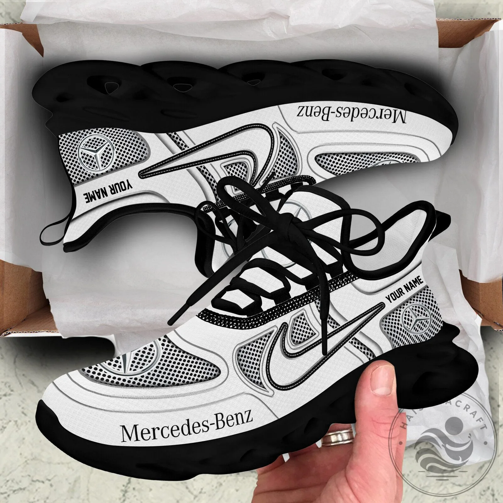 Mercedes-Benz Custom Name White Running Shoes for Men and Women 9 Mercedes-Benz Custom Name White Running Shoes for Men and Women